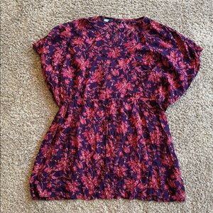 Lands’ End 100% modal printed swim coverup size m/l